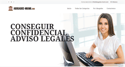Desktop Screenshot of abogados-miami.com